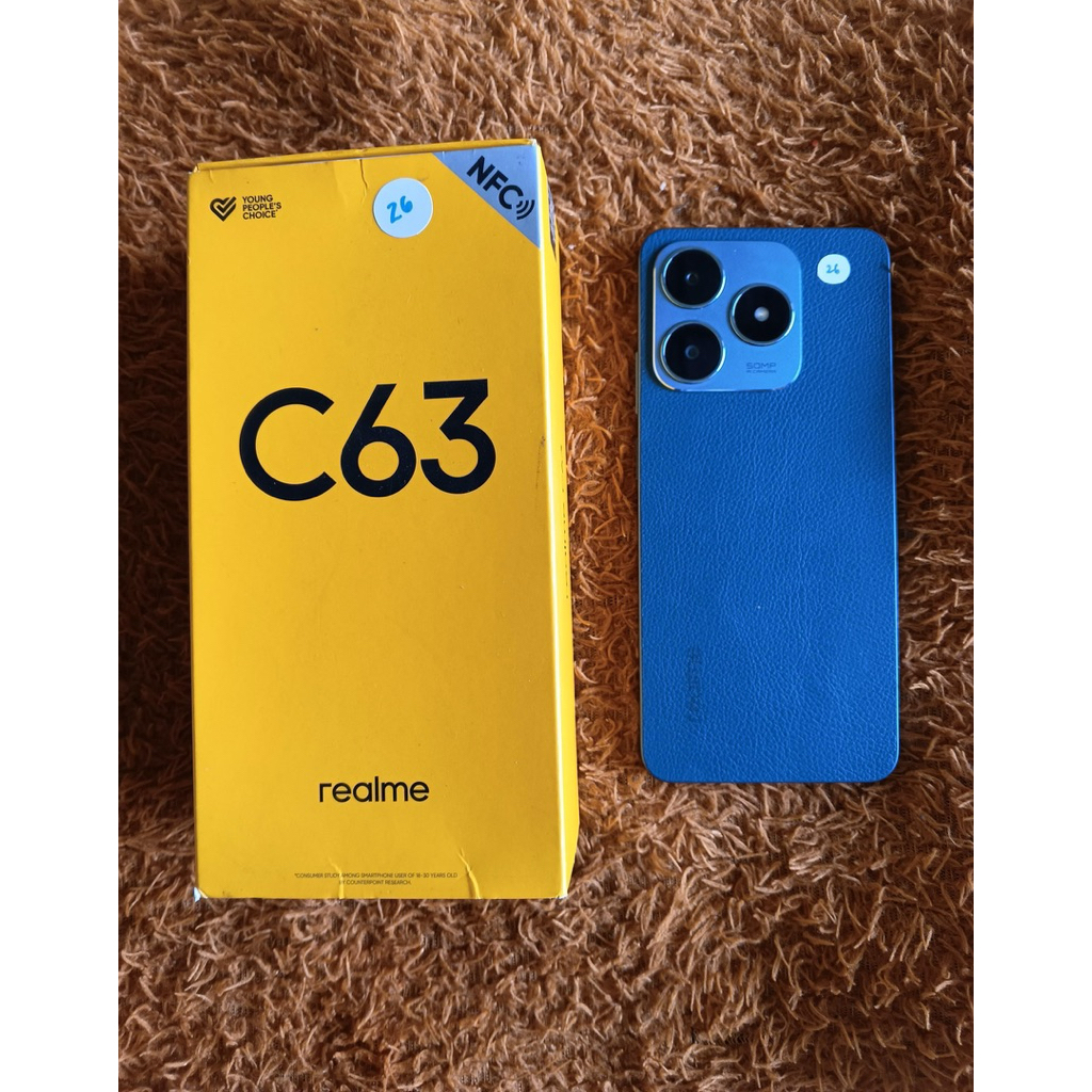 Realme C63 6/128 Second Fullset Segel Original