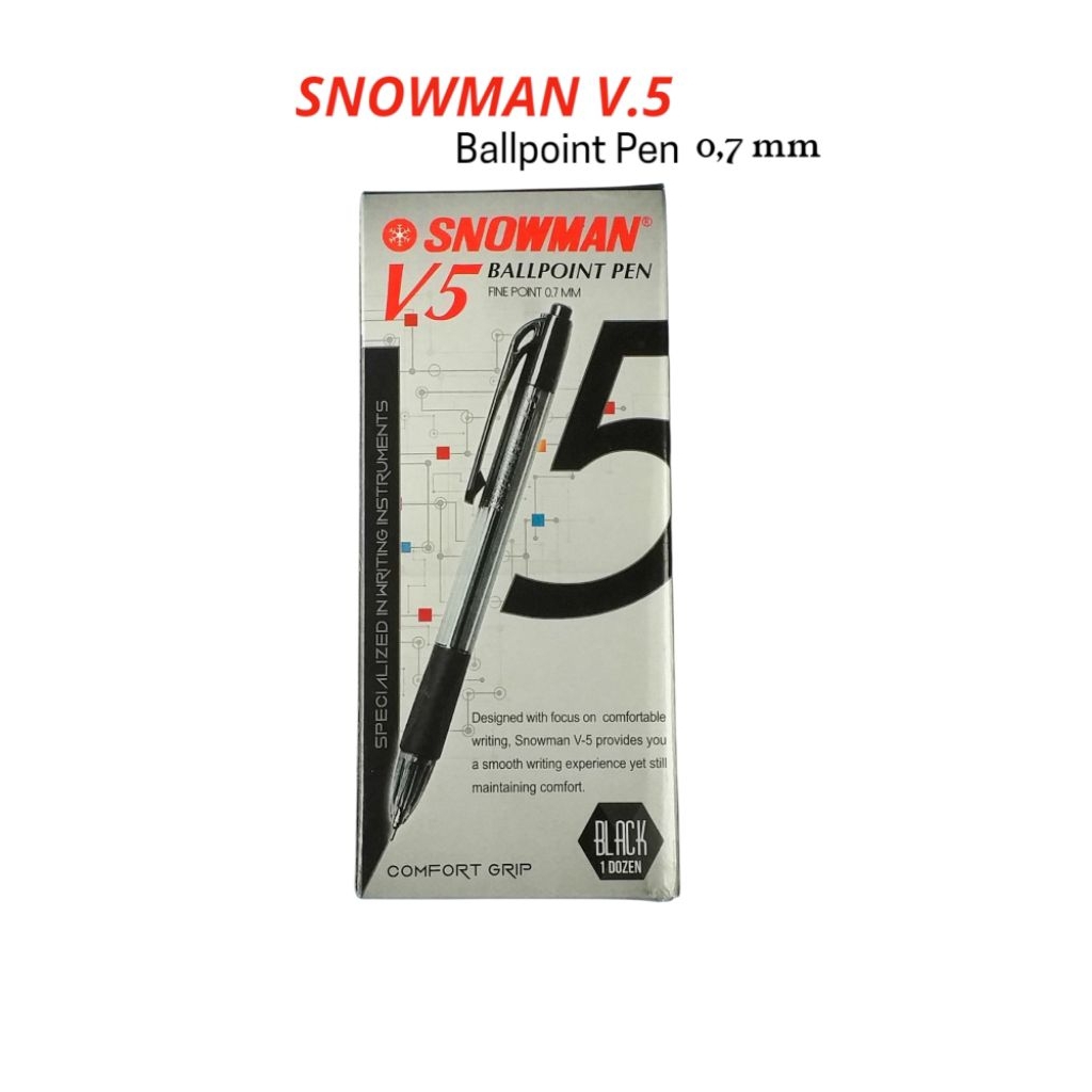 

Pulpen / Pen V5 Snowman isi 12 pcs