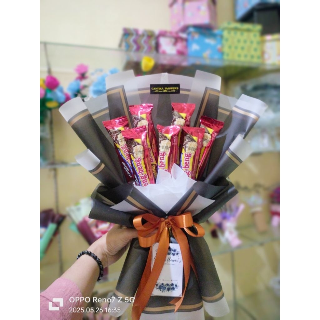 

Buket coklat / buket bengbeng/buket TOP