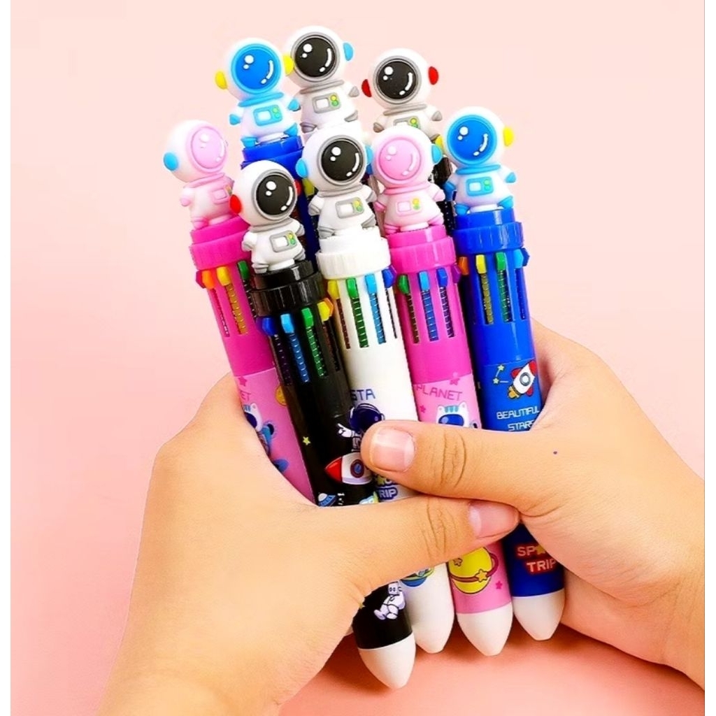 

Pulpen Gel 10 warna Lucu Murah Aesthetic ASTRONOT 3d