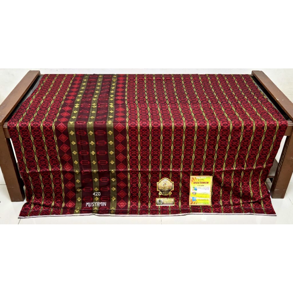 Sarung Tenun Samarinda Mustamin 420 SGK Sutra 50% Exclusive