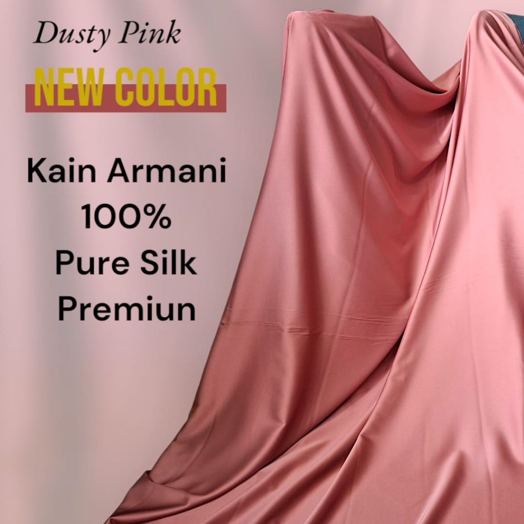 Kain Satin Armani Premium Silk Bahan Kebaya Satin Armani Silk Lembut Dan Halus Bakal Sateen Armani