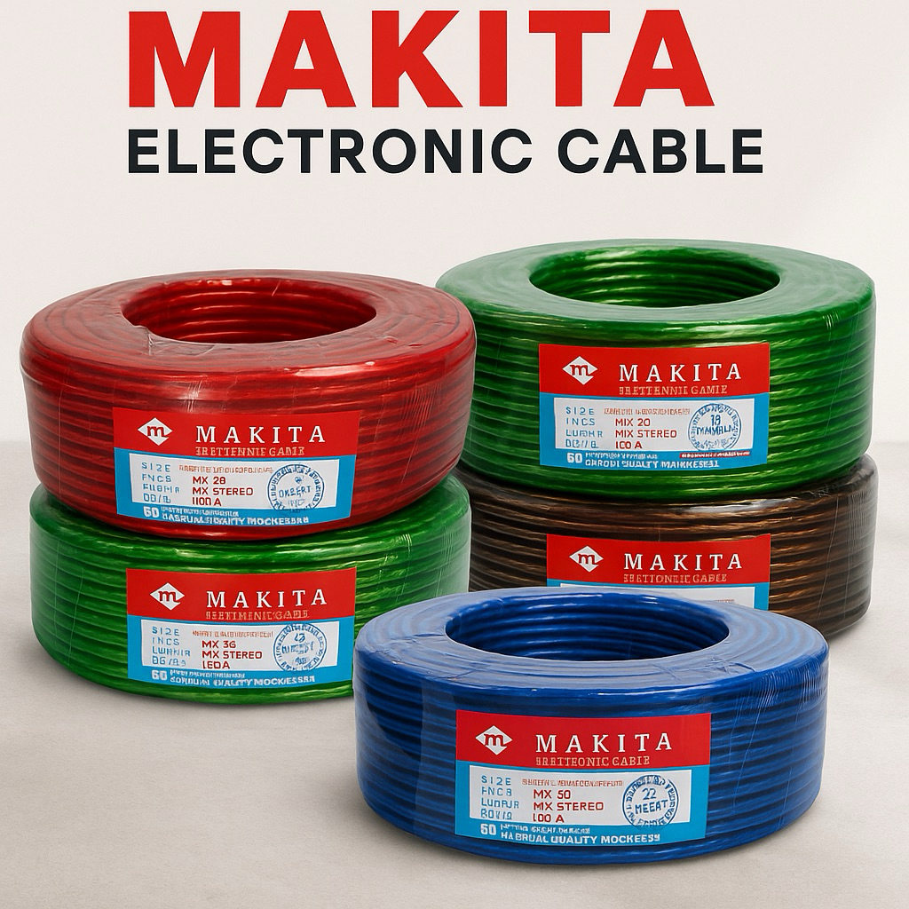 Kabel MIC Stereo Makita 2x20 - 100 Meter "1 Roll"