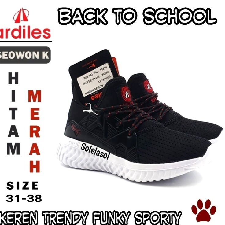 SEPATU ANAK SEKOLAH TRAVELING OLAHRAGA ARDILES SAMURAI  SEOWON SLIP ON ORIGINAL TERBARU MURAH