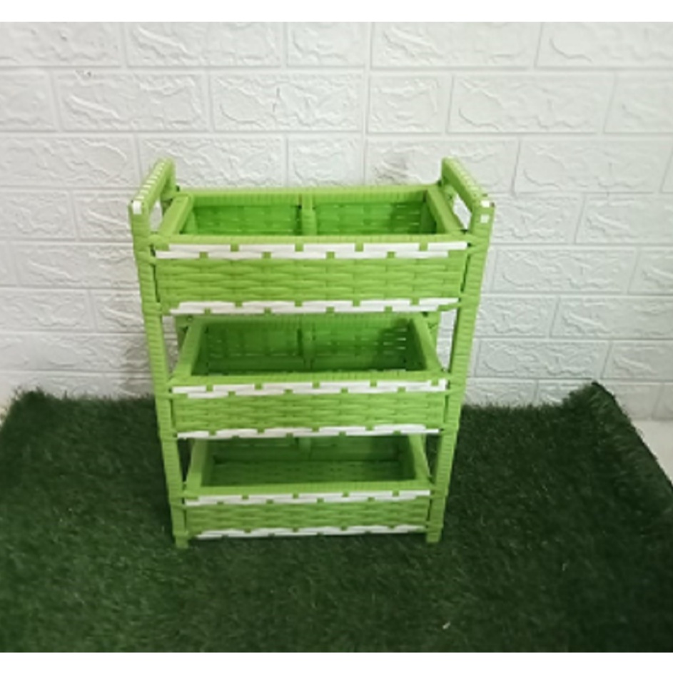 TERBARU KERANJANG 3 susun penyimpanan bumbu dapur Rak Serbaguna T serbaguna t bumbu dapur toples t b