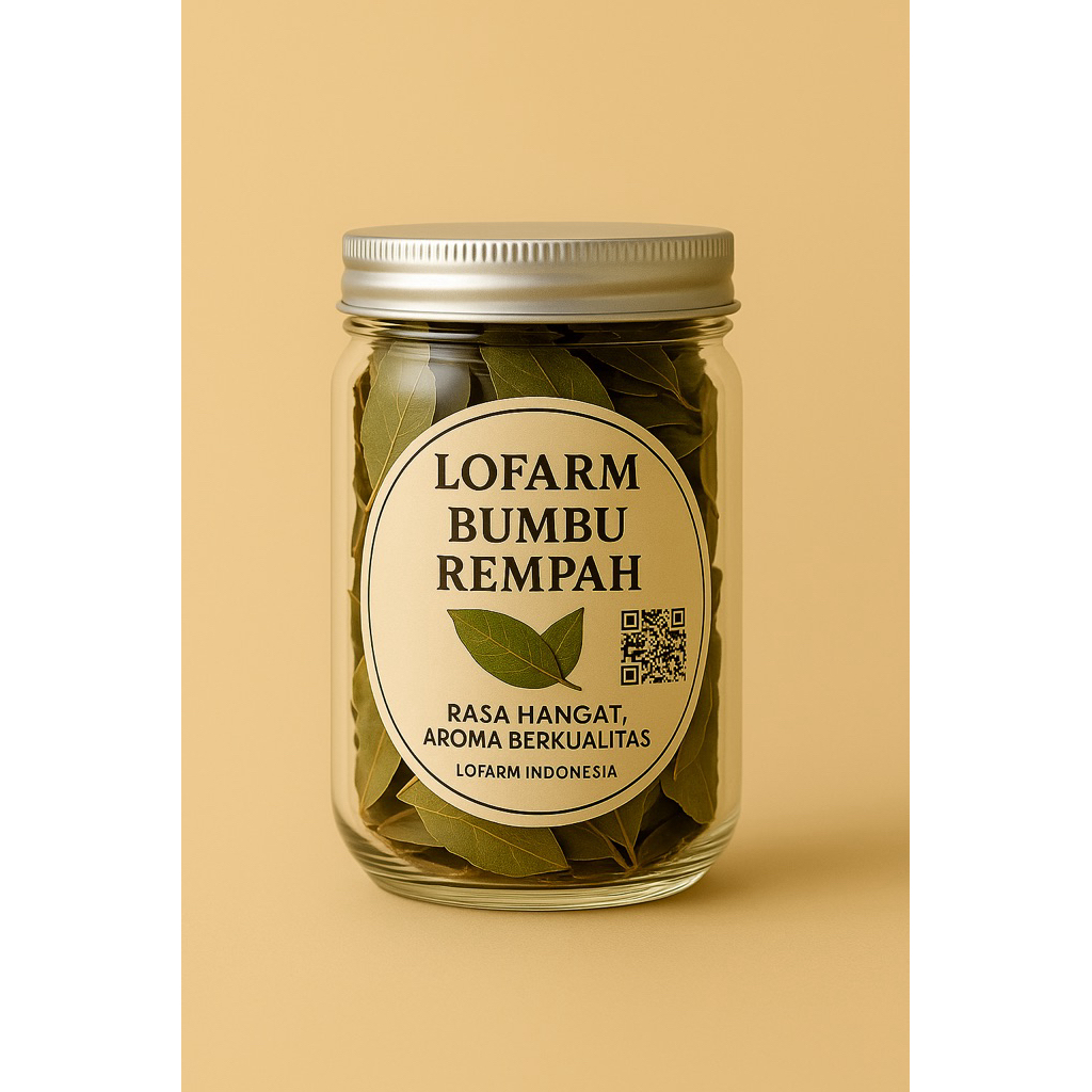 

Daun Salam Kering – Rempah Dapur Nusantara, Aromatik & Alami | LOFARM INDONESIA (dalam botol ukuran 200 Ml)