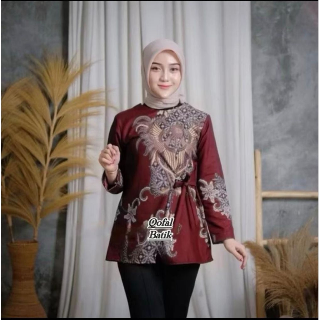Baju Batik Wanita Blus Wanita Blus Batik wanita Atasan Batik Wanita