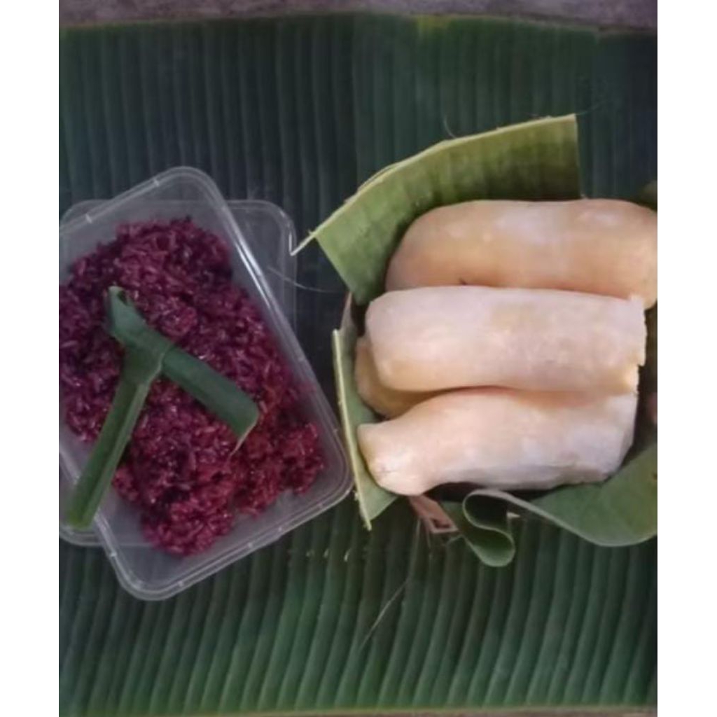 

paket hemat 1kilo tape singkong 250g tape ketan hitam