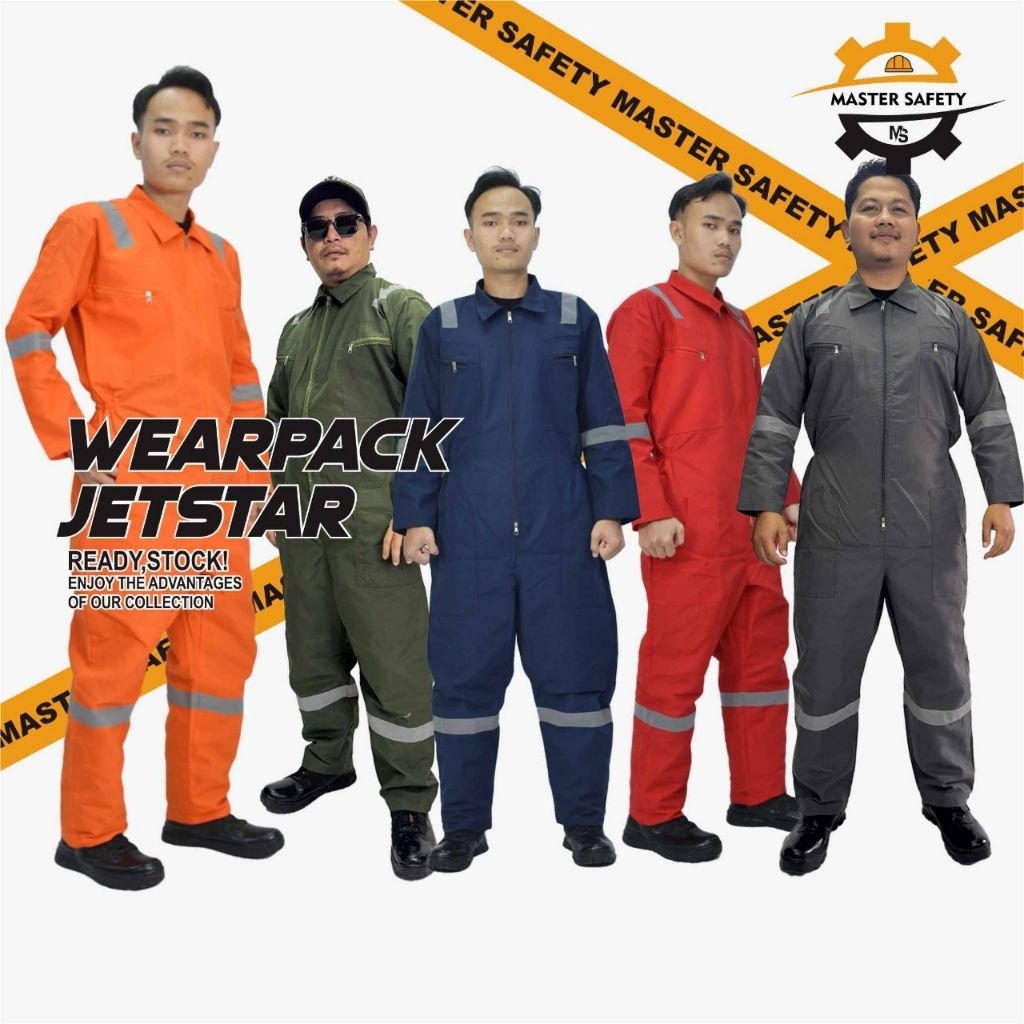 Wearpack baju kerja safety / Wearpack proyek / Wearpack Kerja Proyek / Coverall safety Seragam Kerja