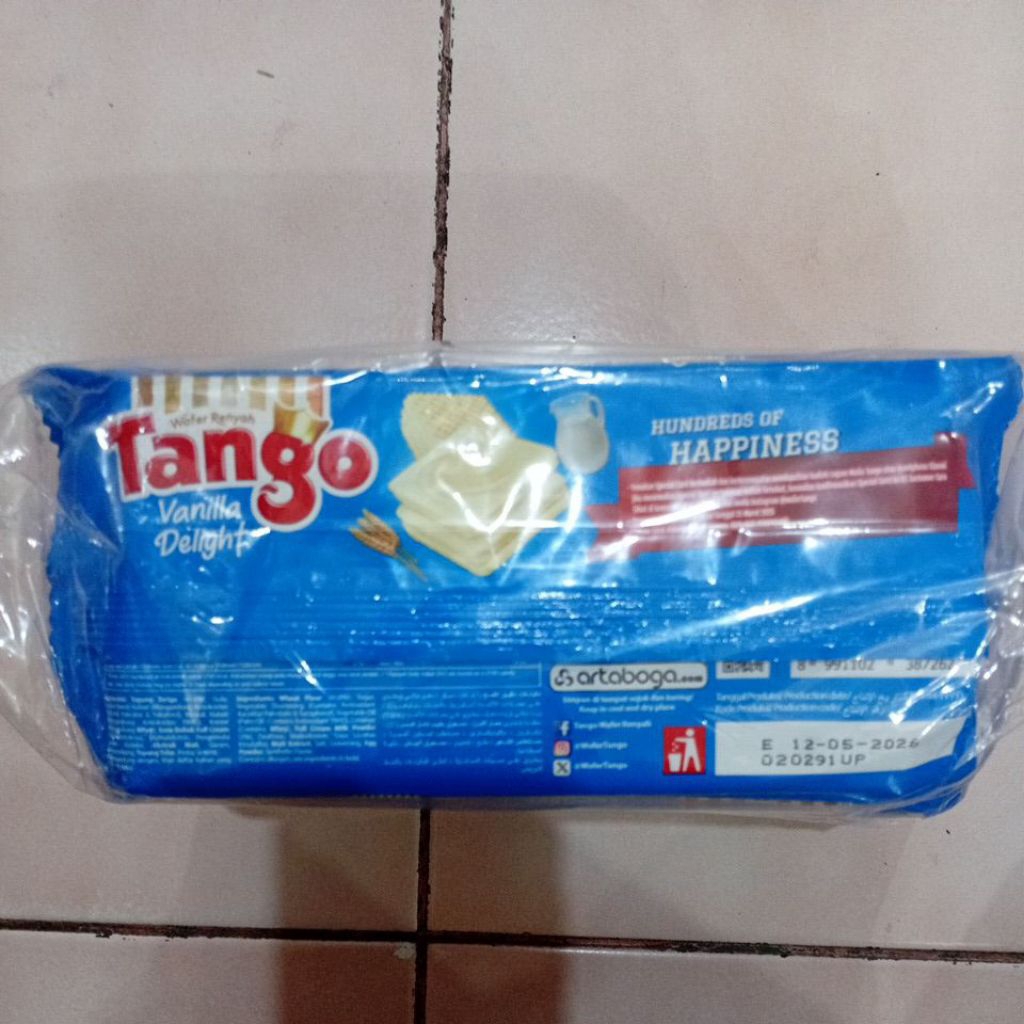 

Tango Wafer Vanilla Delight 1 Pack isi 10 Pcs 35gr