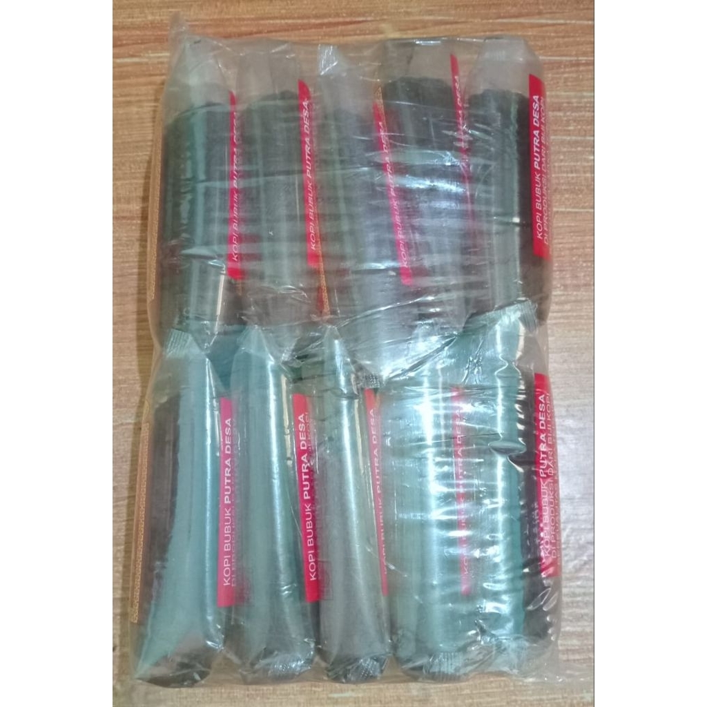 

10 Bungkus Kopi Bubuk Lampung Putra Desa kemasan 200gr