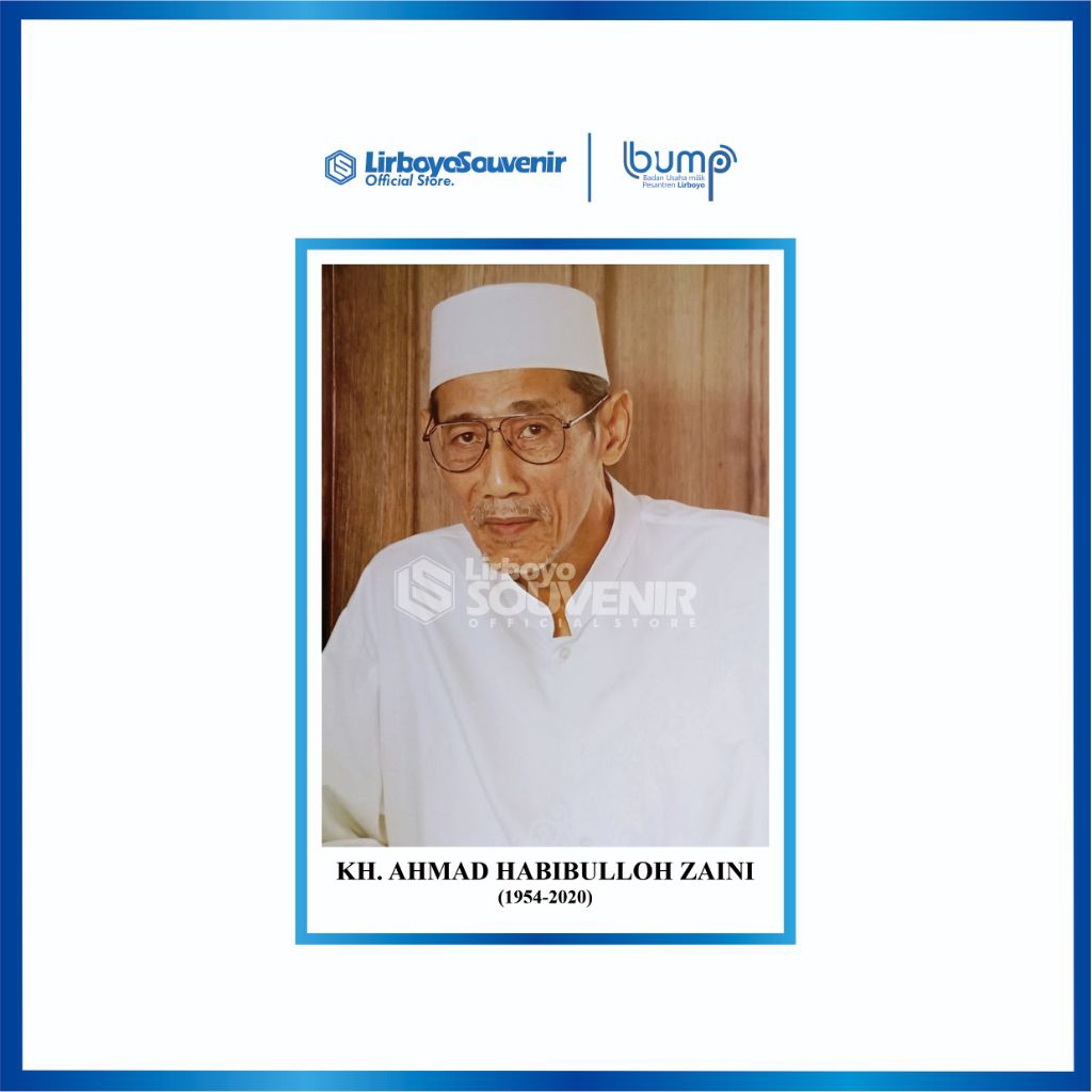 Poster Masyayikh Lirboyo KH. Habibulloh Zaini Art Paper A3+
