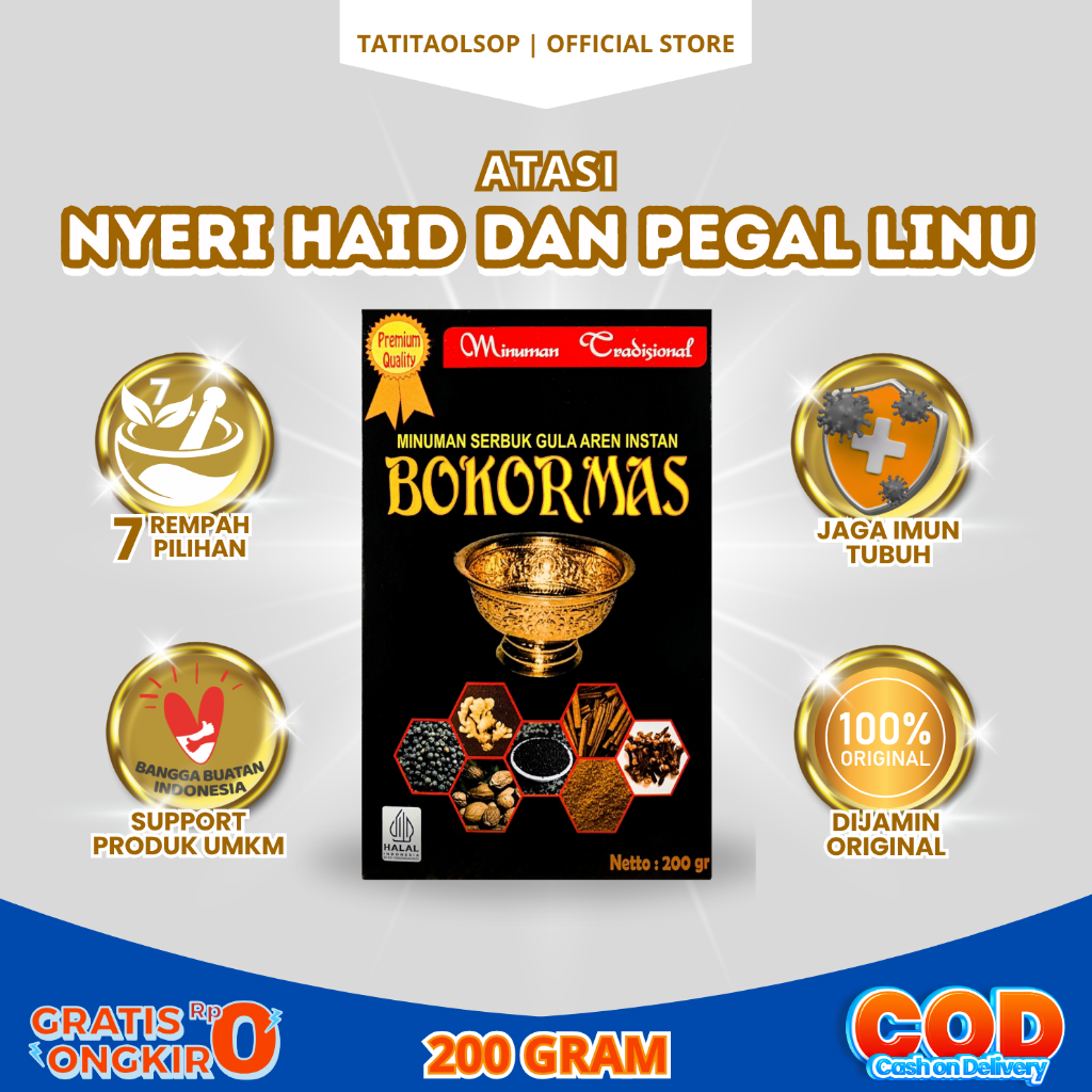 

BOKOR MAS MINUMAN TRADISONAL INSTAN EMPON EMPON - Atasi nyeri haid dan pegal linu