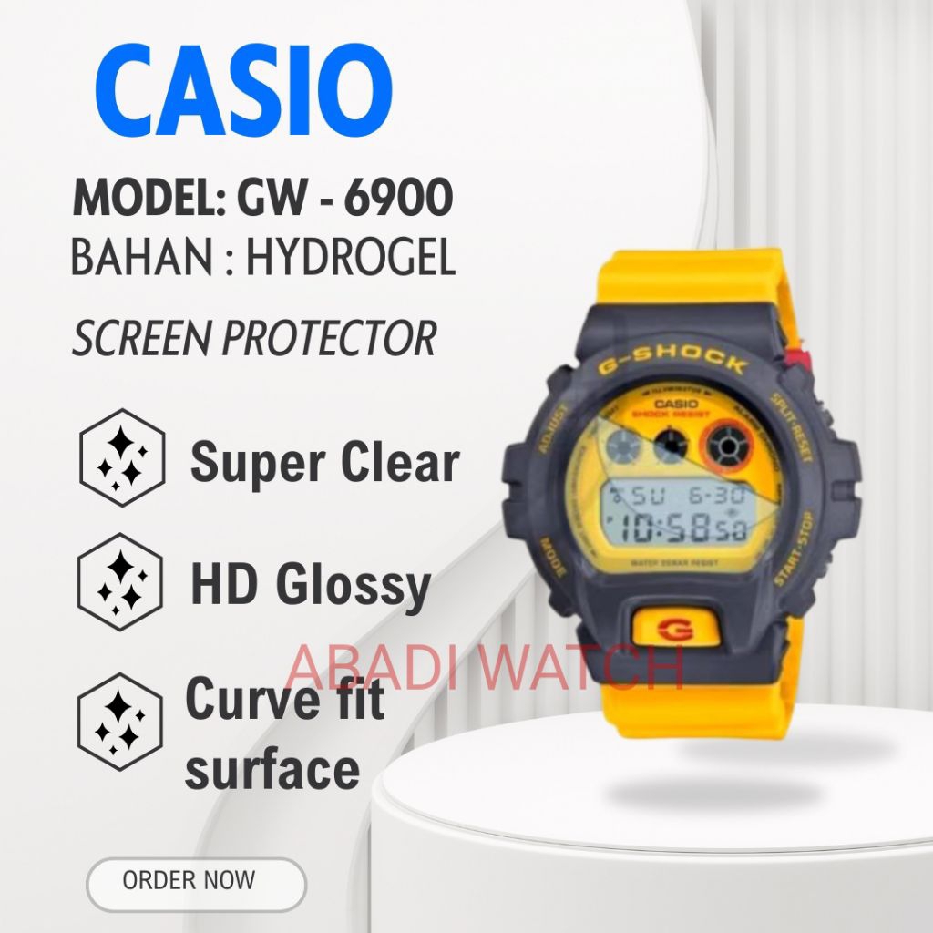 Antigores Hydrogel Untuk Jam Tangan Casio GW-6900 GW 6900 GW6900 Screen Protector