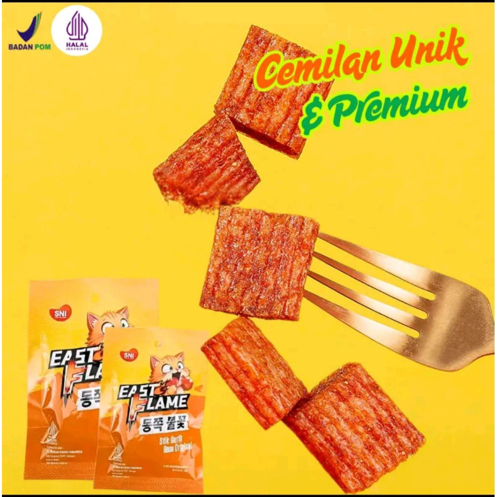 

Stick gurih original pedas/snack viral East Flame isi 4 pcs