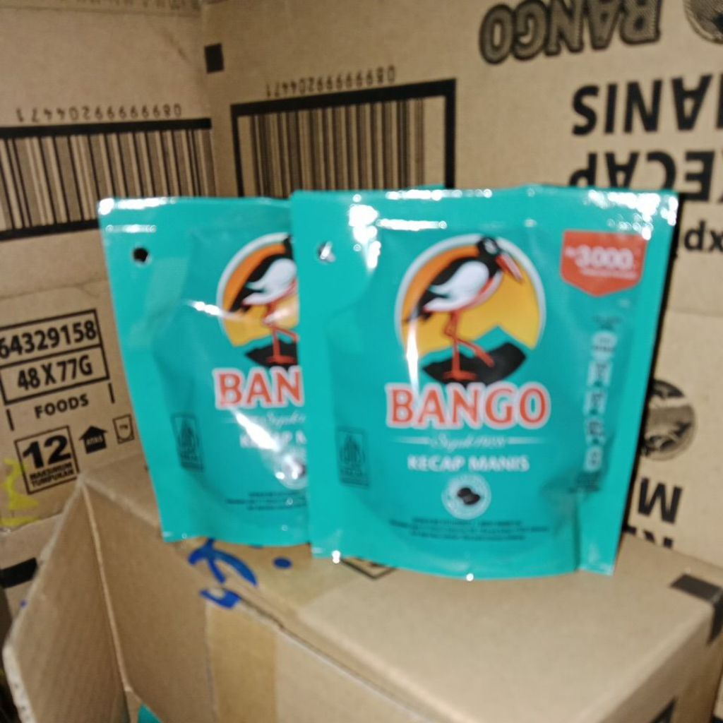 

kecap manis bango ukuran 77gr 1 paket isi 5