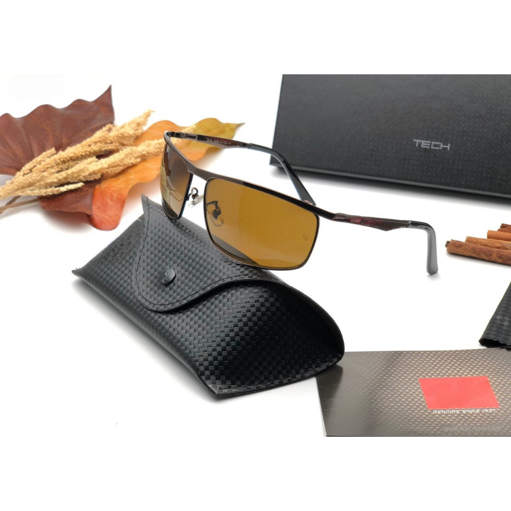 KACAMATA FASHION AKSESORIS RB 3462 LENSA POLARIZED ANTISILAU ANTIRADIASI FRAME POLYCARBONATE TITANIU