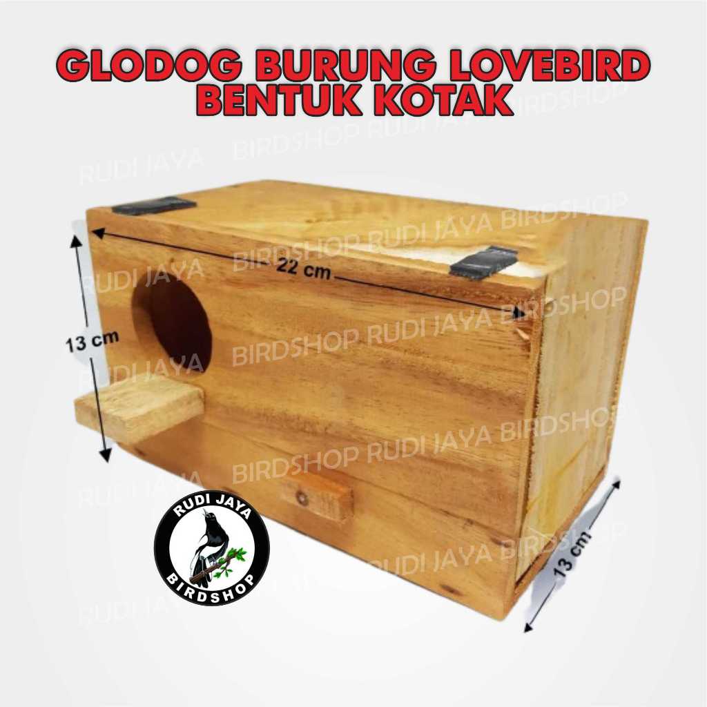 GLODOK GLODOG BURUNG LOVEBIRD BENTUK KOTAK GLODOKAN TEMPAT SARANG TERNAK BURUNG LOVEBIRD PARKIT