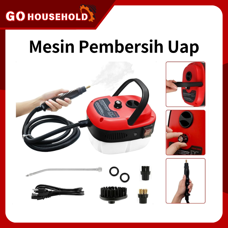 Mesin Pembersih Uap 3Bar Mesin Pembersih Uap Bertekanan Tinggi Suhu Tinggi Kap Mesin Pembersih Ac 1L
