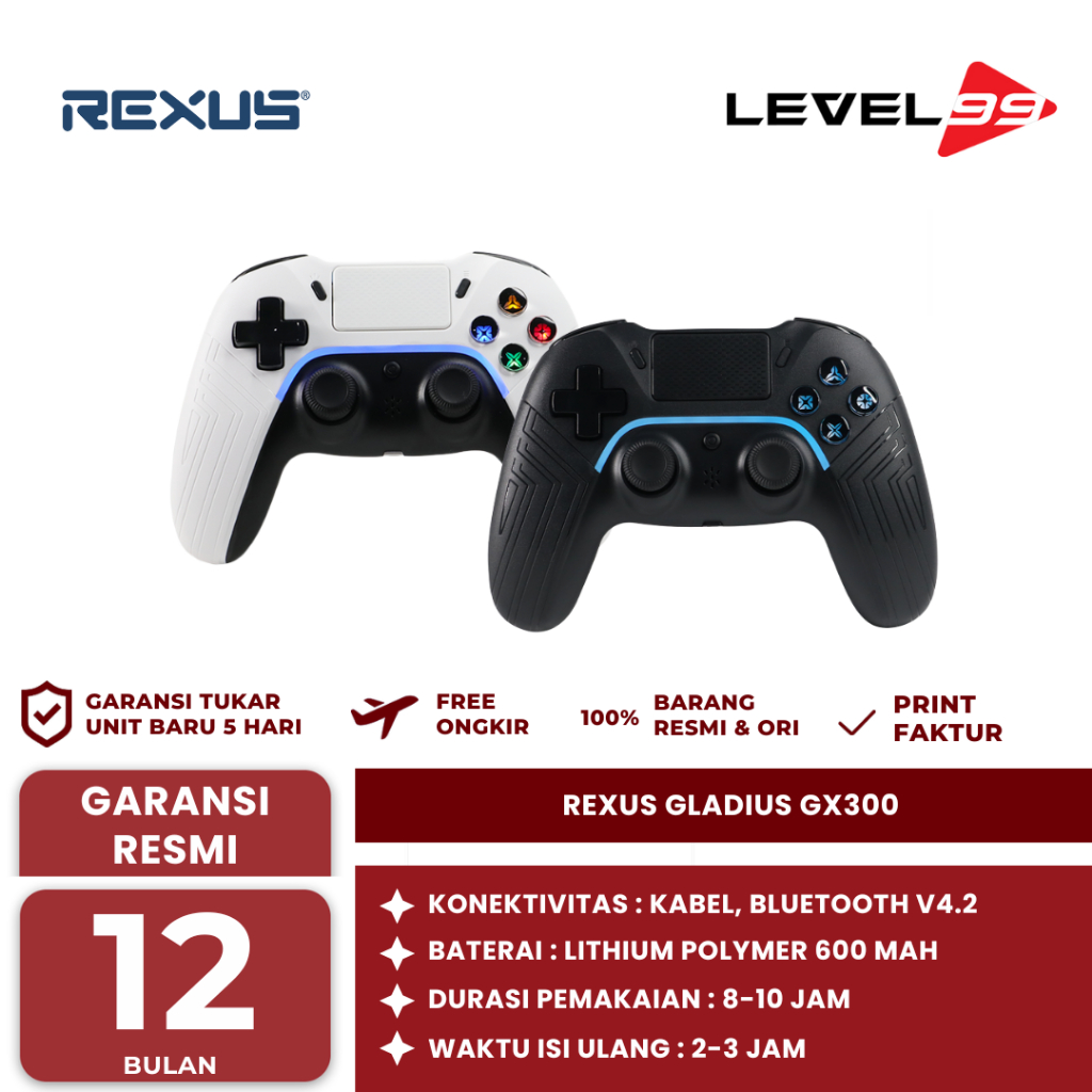 Rexus Bluetooth Gamepad Gladius Gx300