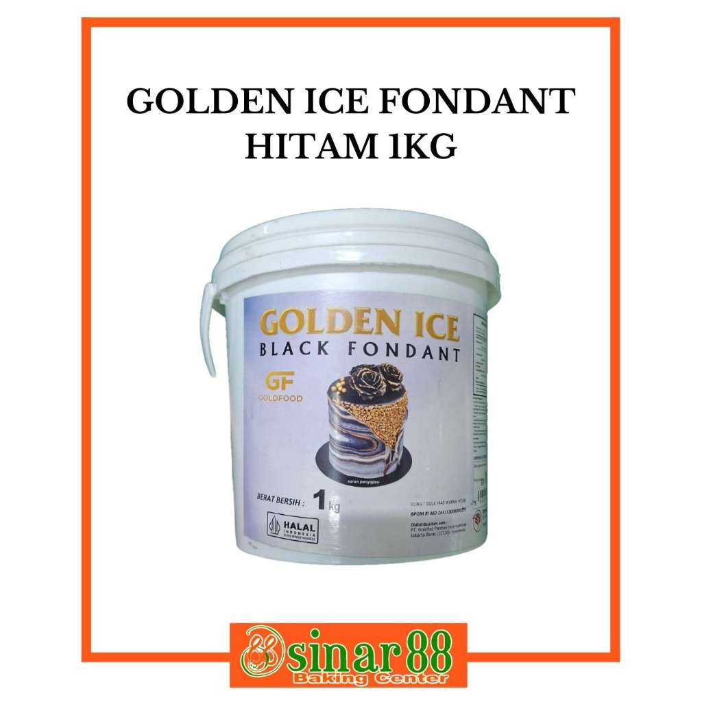 

Golden Ice Black Fondant Bersih 1kg