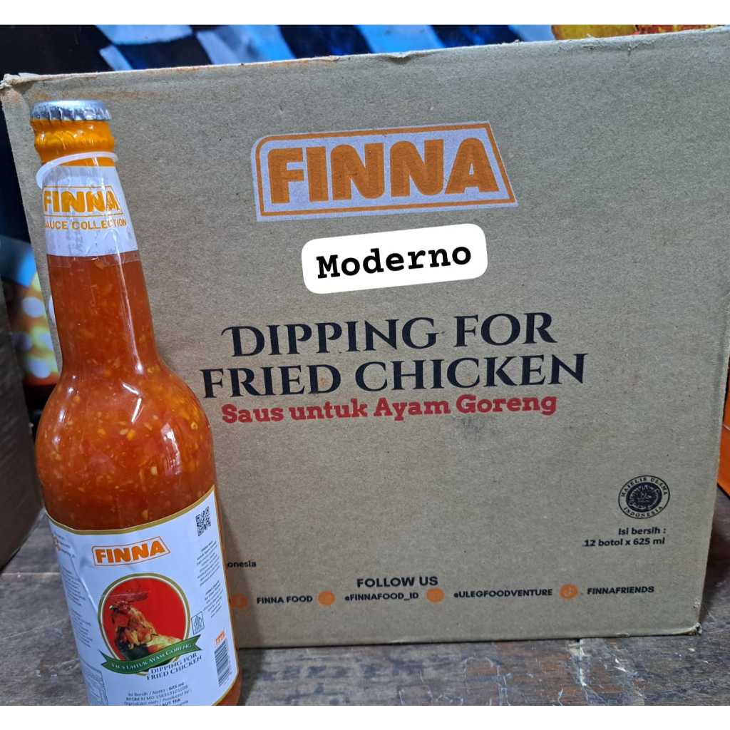 

[Karton] FINNA Dipping For Fried Chicken 625ml / Saus Bangkok Finna Botol 625ml