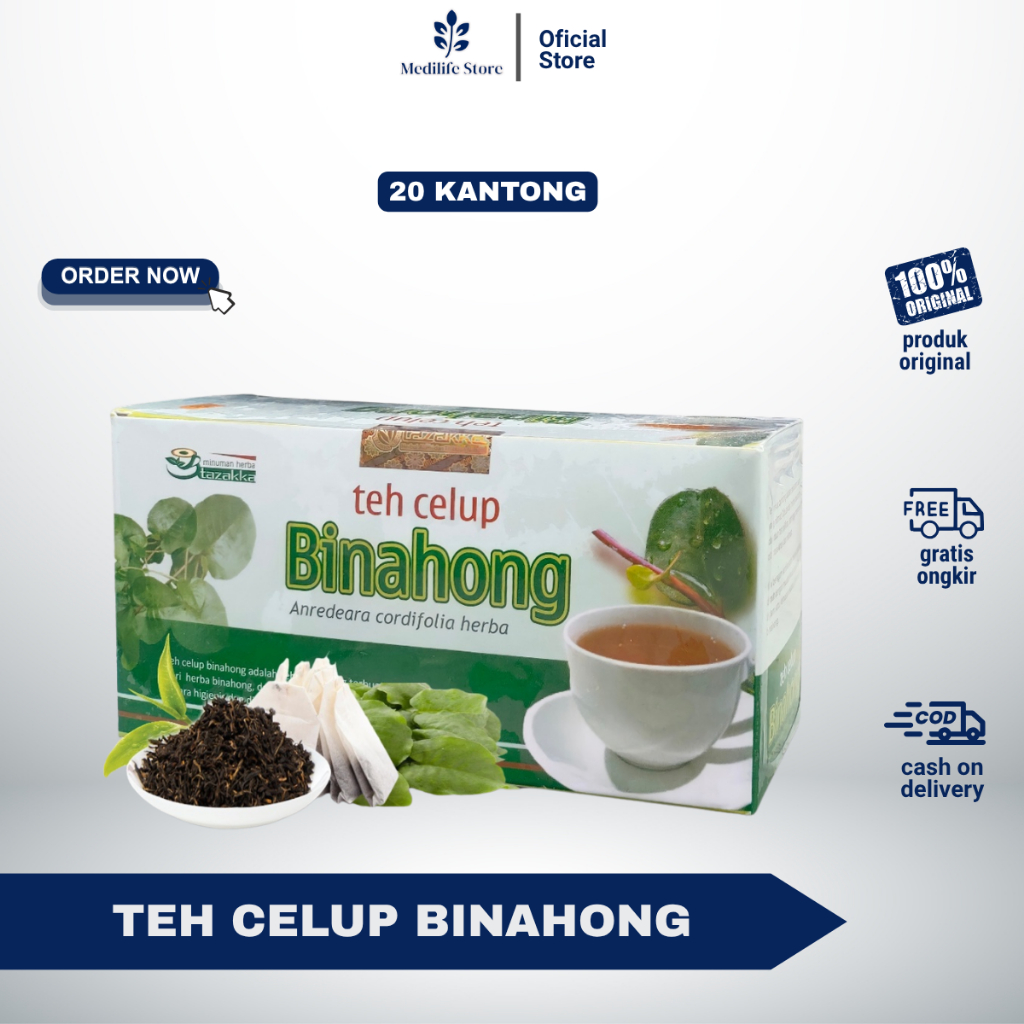 

Teh Binahong Tazakka Original 100% | TehCelup Binahong HerbalDetoks HerbalTea TazakkaAsli MinumanKesehatan TehBinahongAsli HerbalBinahong TeaBagHerbal DetoxTubuh TehHerbalDetoks