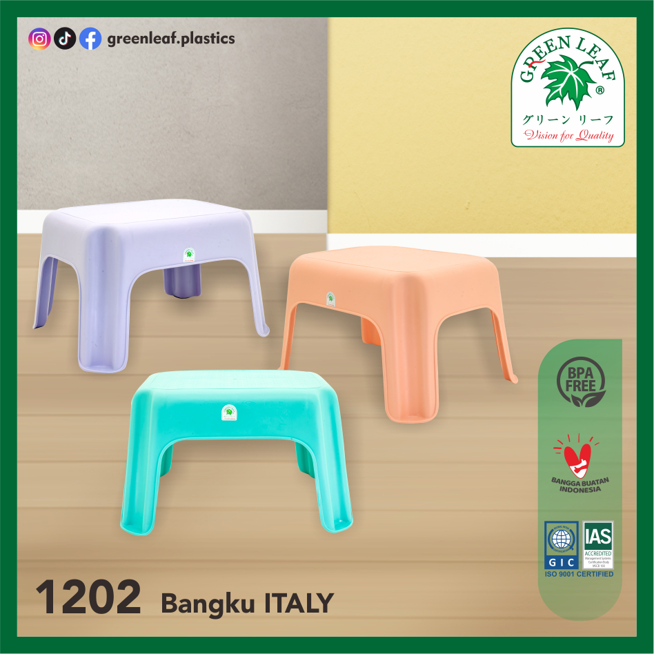 GREEN LEAF ITALY Low Stool (1202)