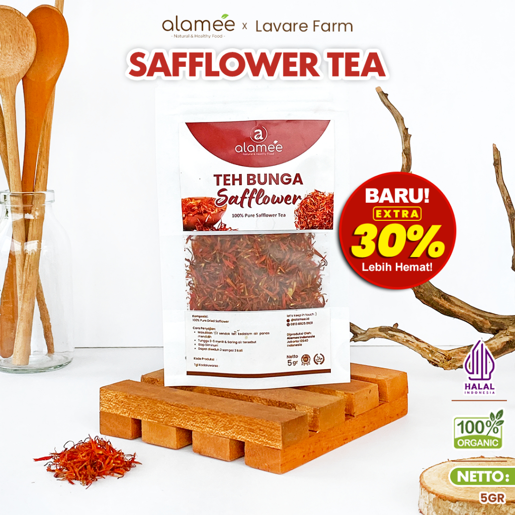 

Teh Bunga Safflower Herbal Tea Original Organik 5gr Alami Siap Seduh Minum Minuman Sehat Organic BUMA