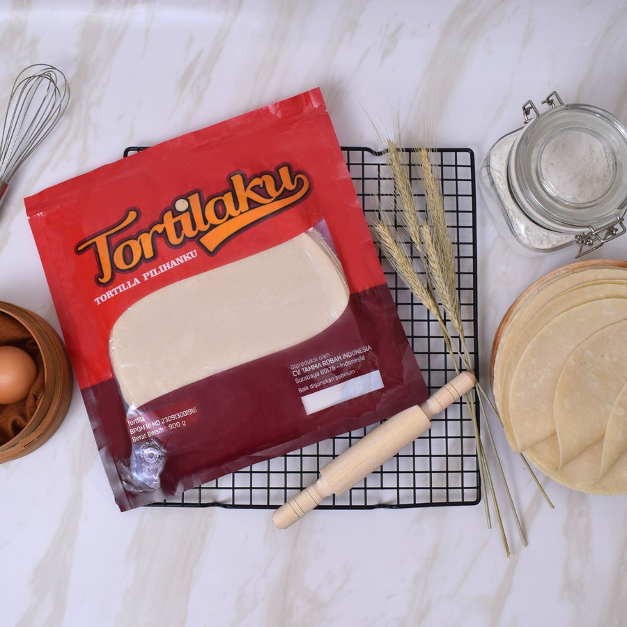 

TORTILLA BESAR Tortilaku Tortilla Pilihanku (Kulit Kebab) diameter 25cm, isi 20Lembar, berat 1250gr