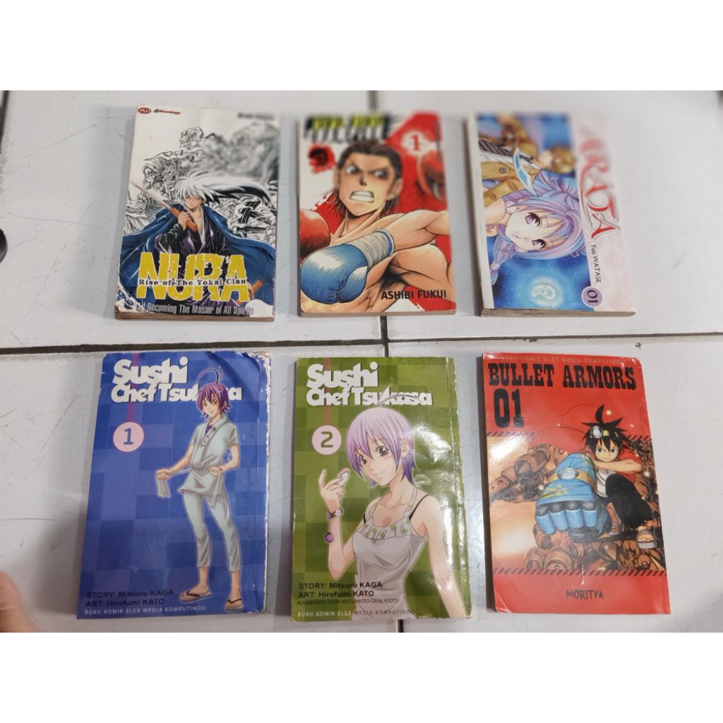 Buku komik cabutan,NURA RISE OF THE YOKAI CLAN VOL1,REAL DEAL CHAMPION VOL 1,SUSHI CHEF TSUKASA VOL 