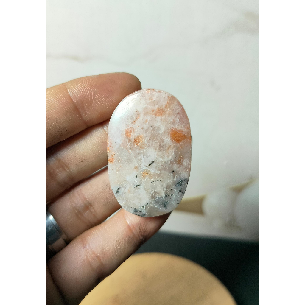 Batu Natural Golden Sunstone Palm (5)