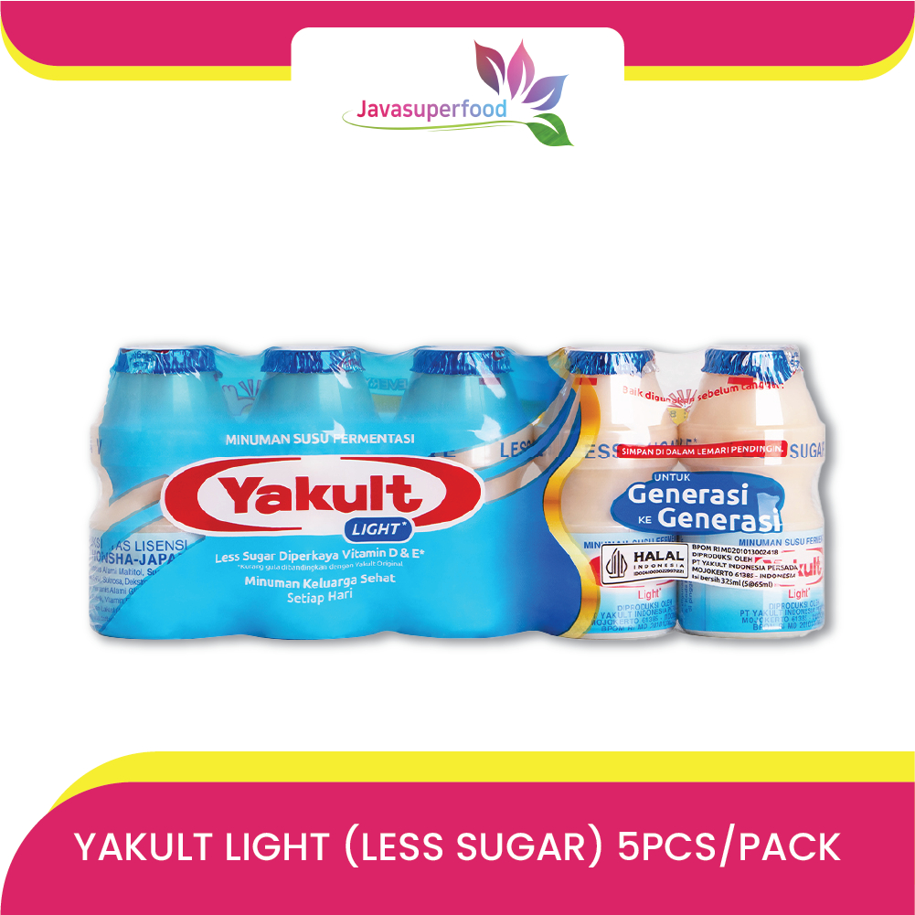 

Yakult Light 5's 65ml / Minuman Susu Fermentasi Less Sugar / Yakult Light Less Sugar 5PCS