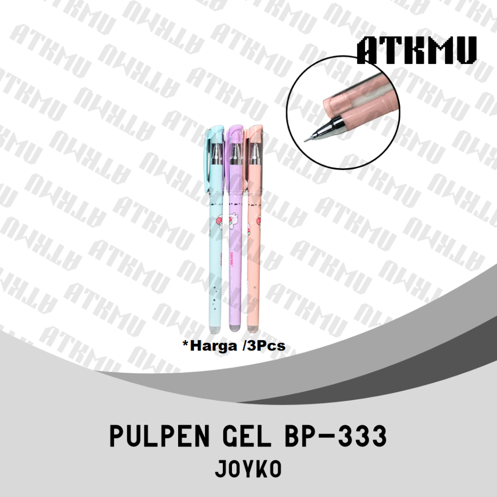 

Joyko Pulpen Gel Shokyo Erasable Warna Warni GP-333 Isi 3 Pcs
