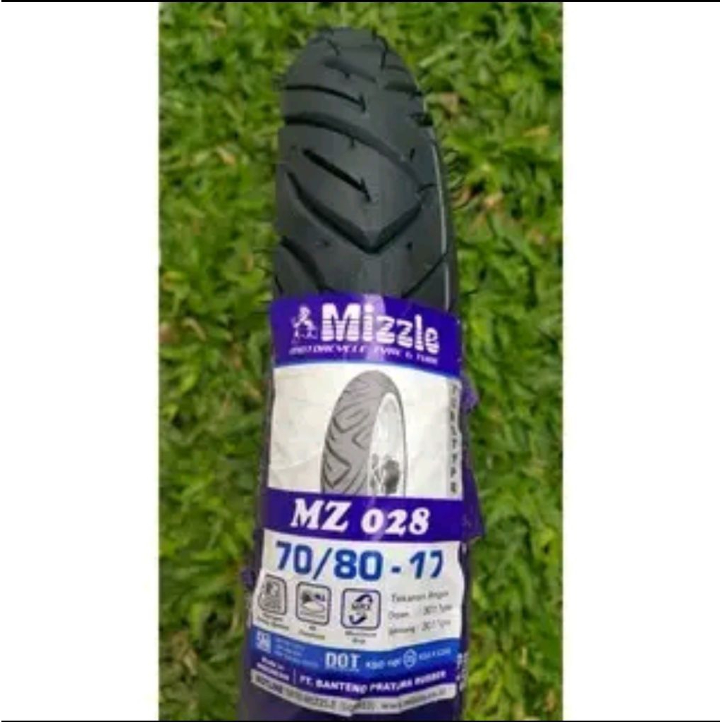 MIZZLE MZ028 70/80-17 BAN LUAR MOTOR BEBEK RING 17 MIZZLE MZ BUKAN TUBLESS
