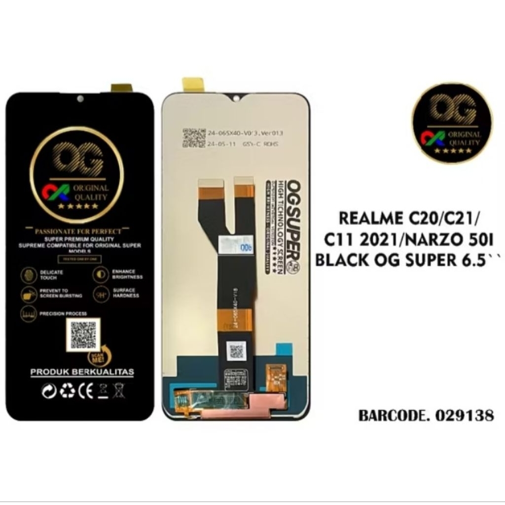 LCD HP REALME C20 / C21 / C11 2021 FULLSET SUPER OG ORIGINAL