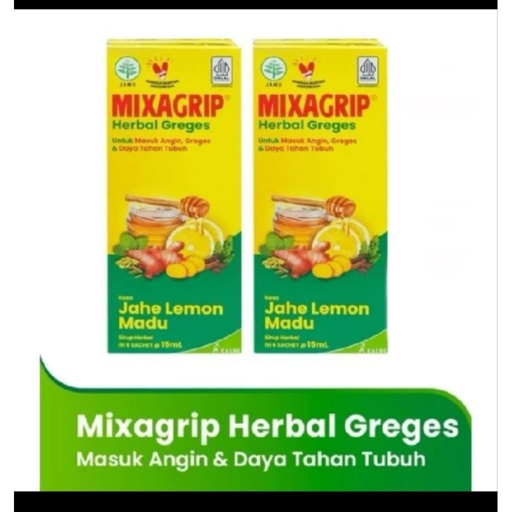 

MIXAGRIP HERBAL GREGES 1 box isi 6