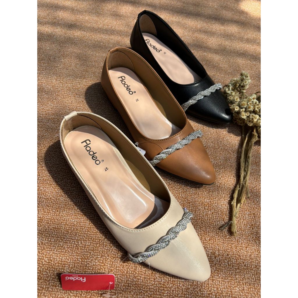 Sepatu Fantofel Wanita Fladeo Hak 3 cm/Sepatu Wanita