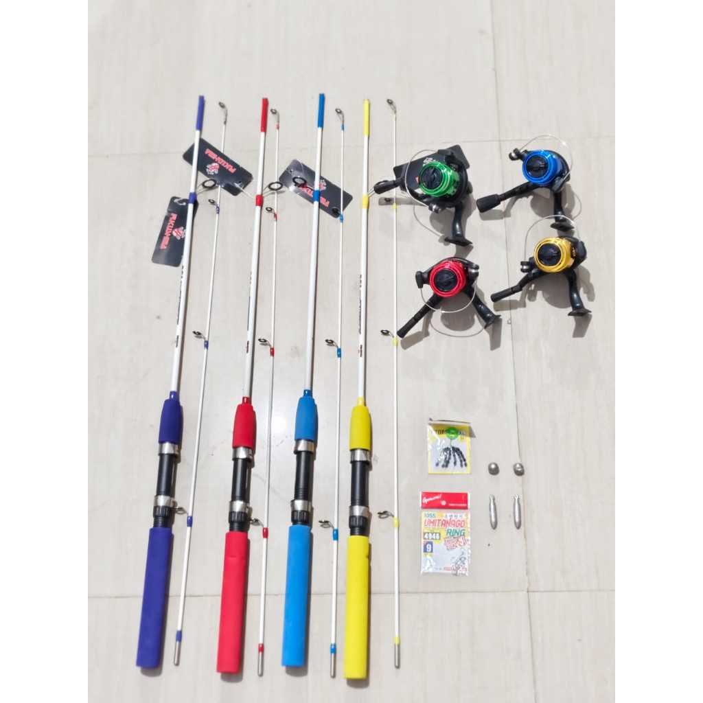 Set Pancing 150 cm Murah || Set Pancing Lengkap || Set pancing laut & sungai || Set pancing Kuat