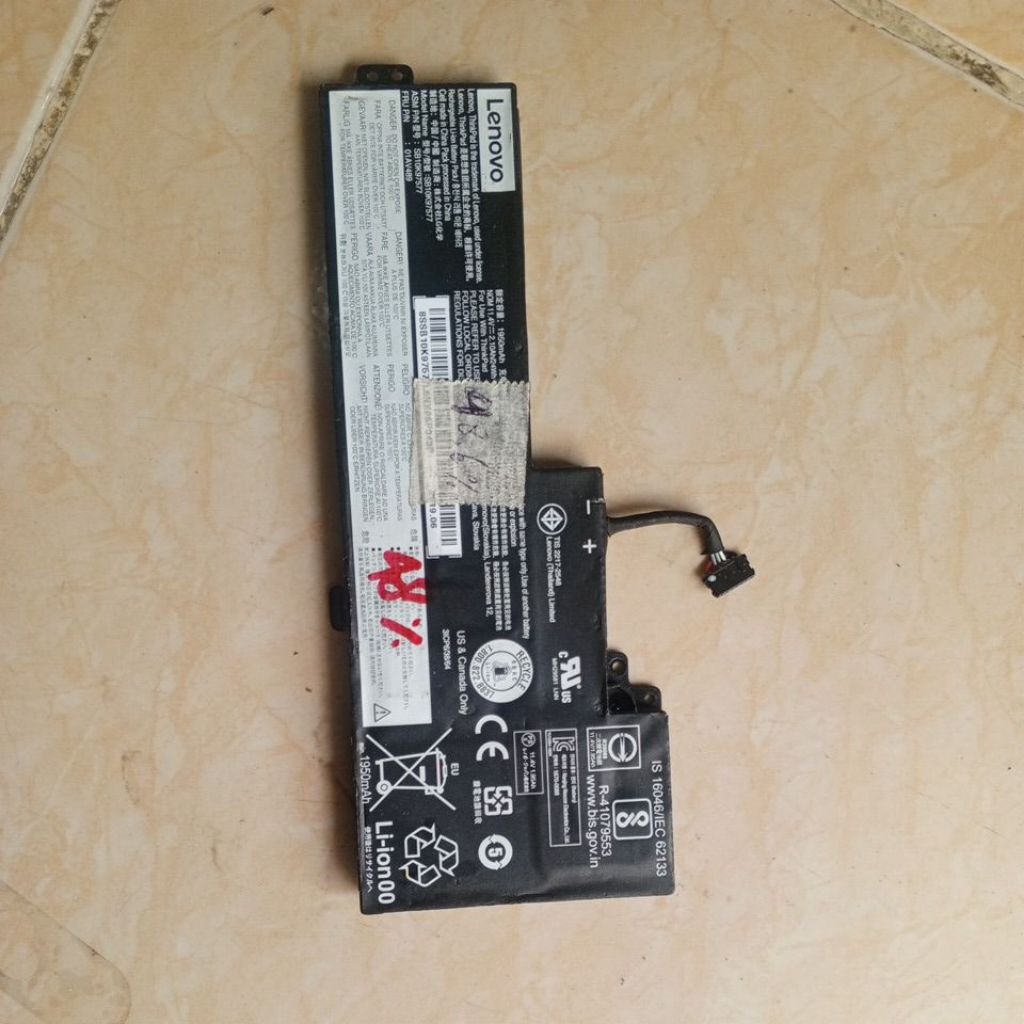 baterai internal lenovo thinkpad t470 t480
