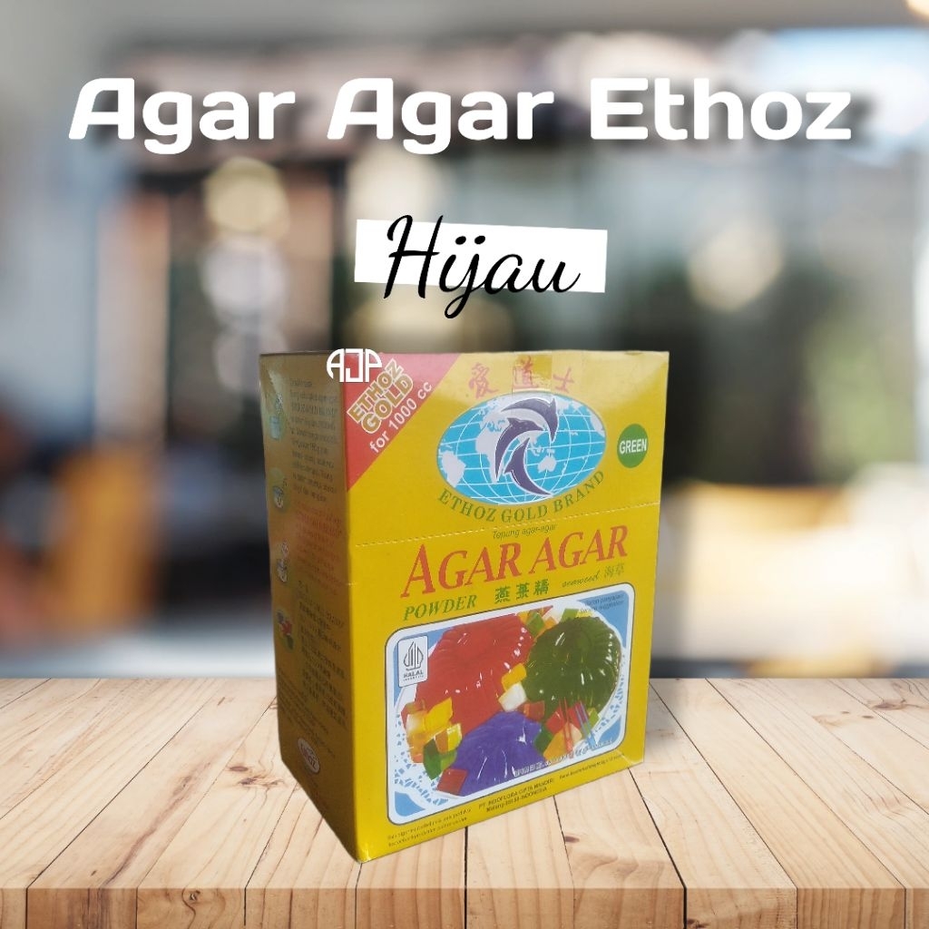 

Agar Agar Ethoz Hijau Sachet | 12 x 8 gr