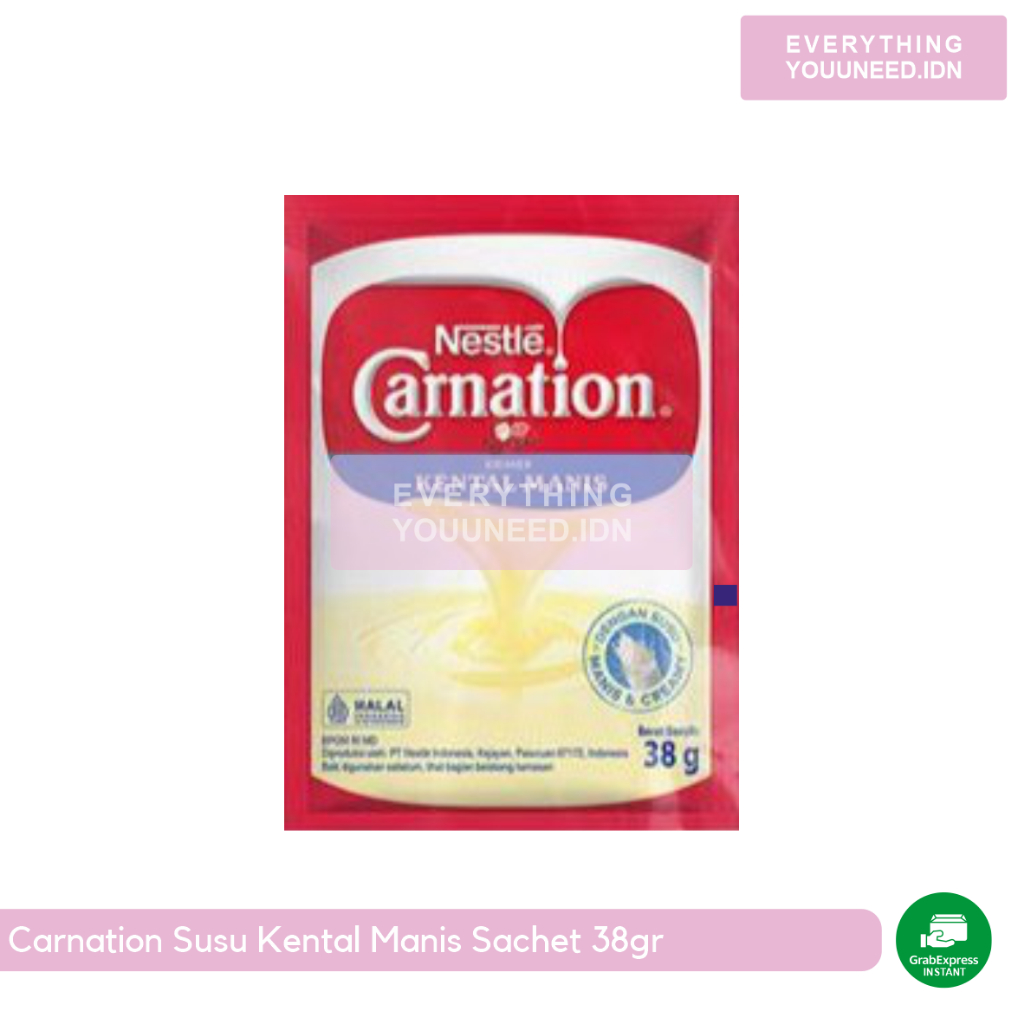 

Carnation Susu Kental Manis Sachet 38gr