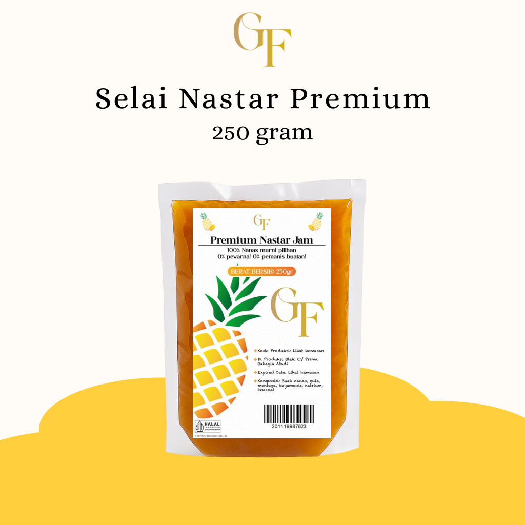 

SELAI NASTAR GF PREMIUM 250gr - Selai Nastar Nanas