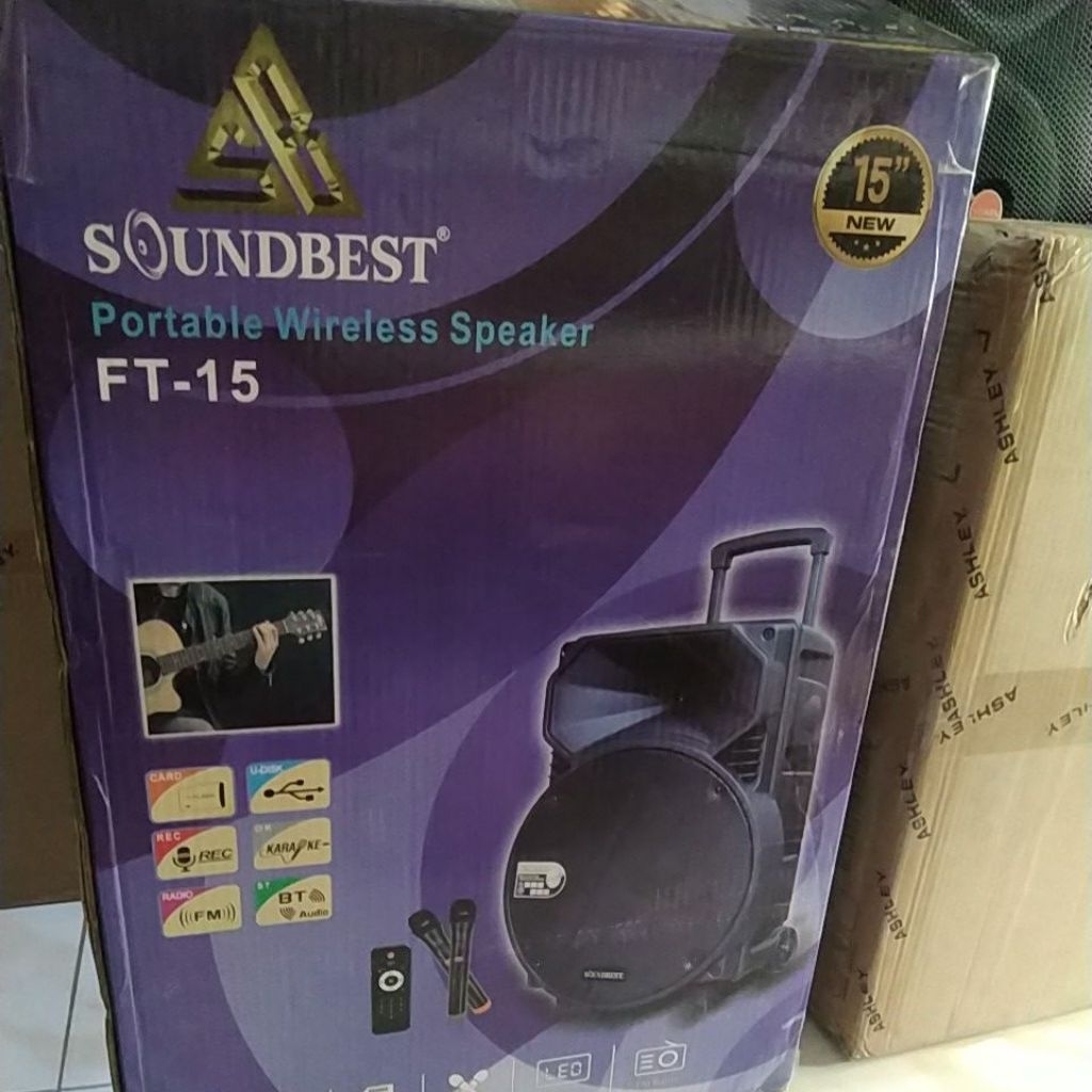 Speaker portable soundbest ft15 15" ft-15