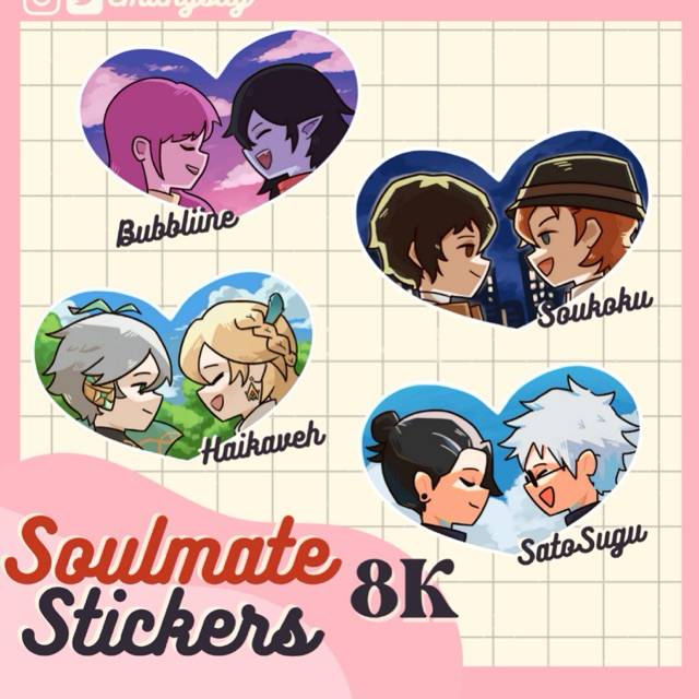 

Soulmate Stickers - Anime Fanmerch