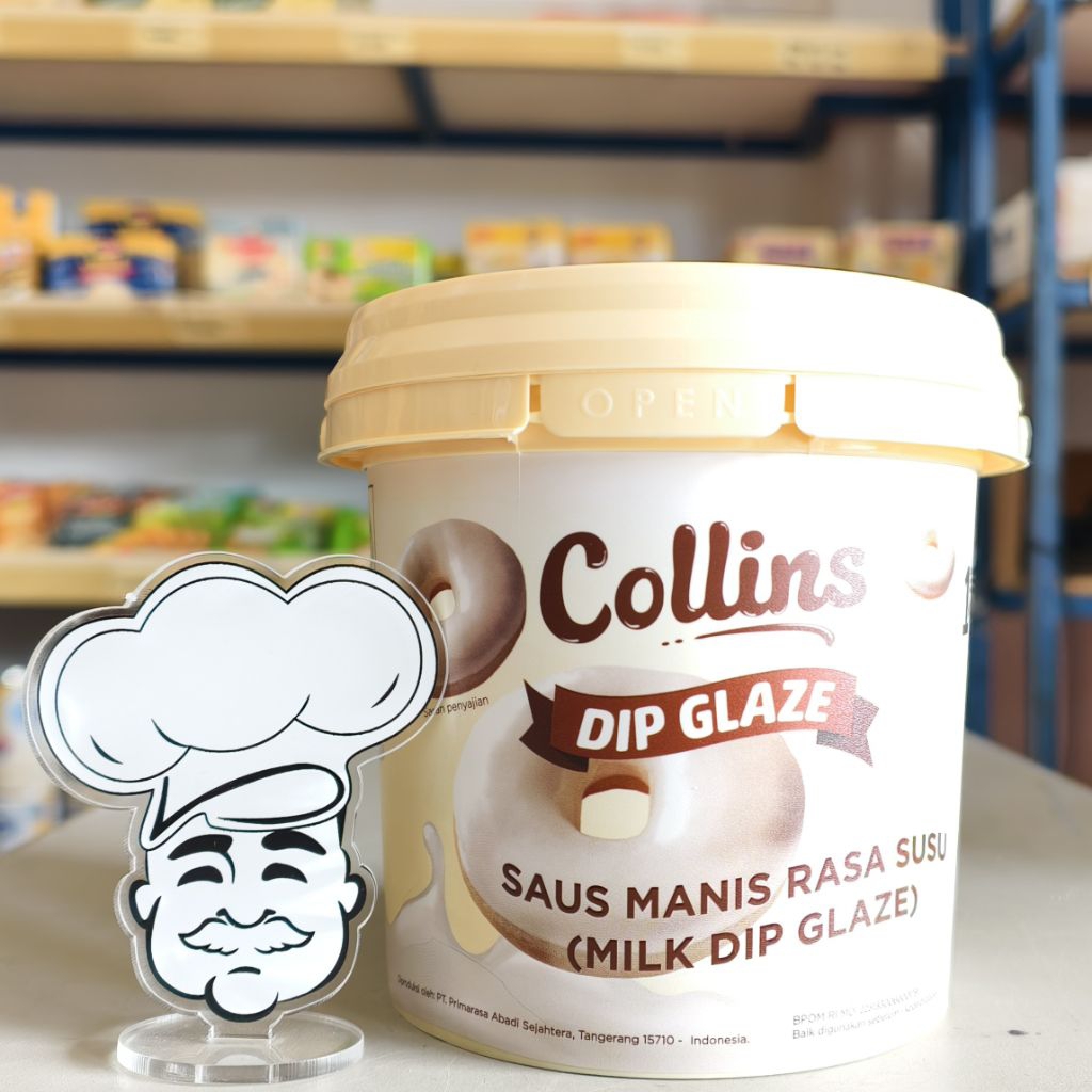 

Collins Glaze Milky 1Kg / Topping Donat Vanilla / Dip Glaze Milky Collin