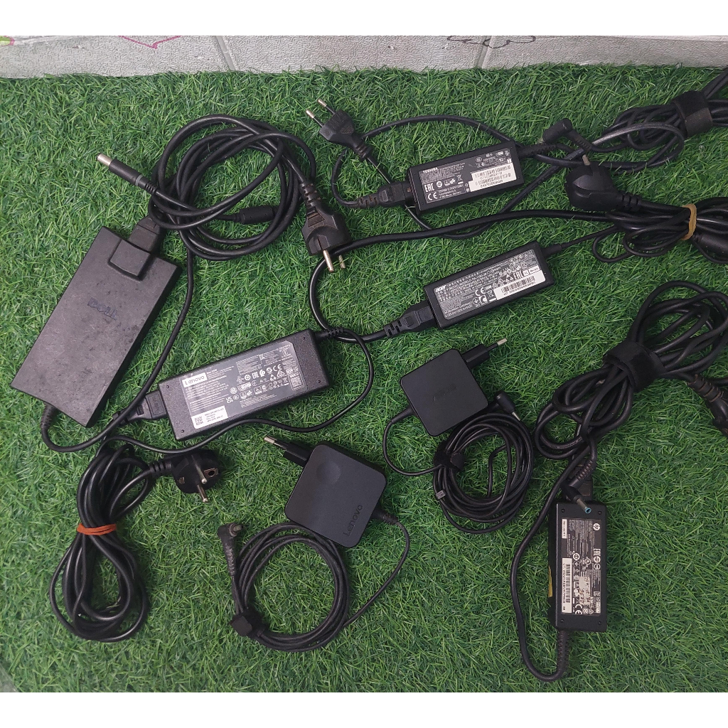 ADAPTOR CHARGER LAPTOP BEKAS SEMUA MERK