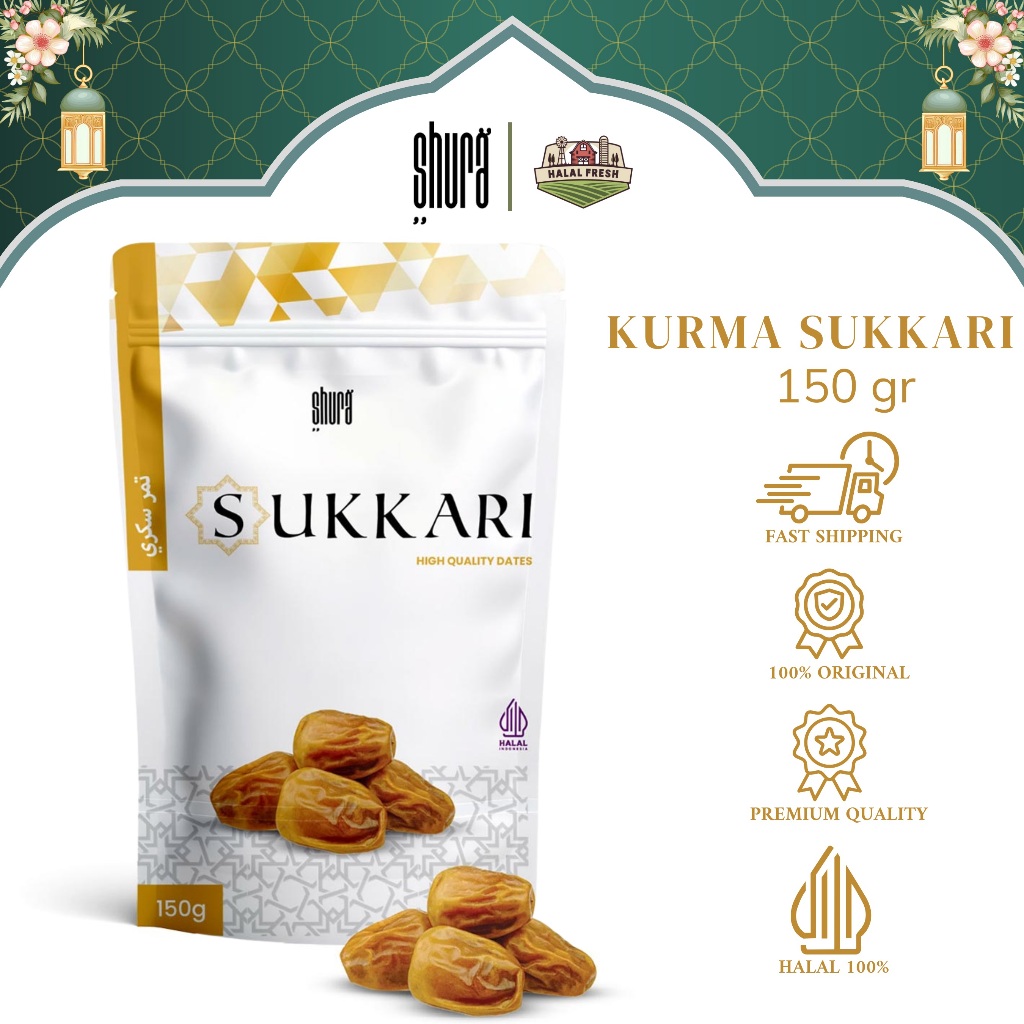 

Shura Kurma Dates Sukari 150gr Premium Original High Quality