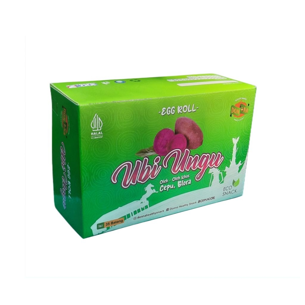 

Eggroll Ubi Ungu DONNA Healthy Snack Oleh-oleh Khas Cepu Blora