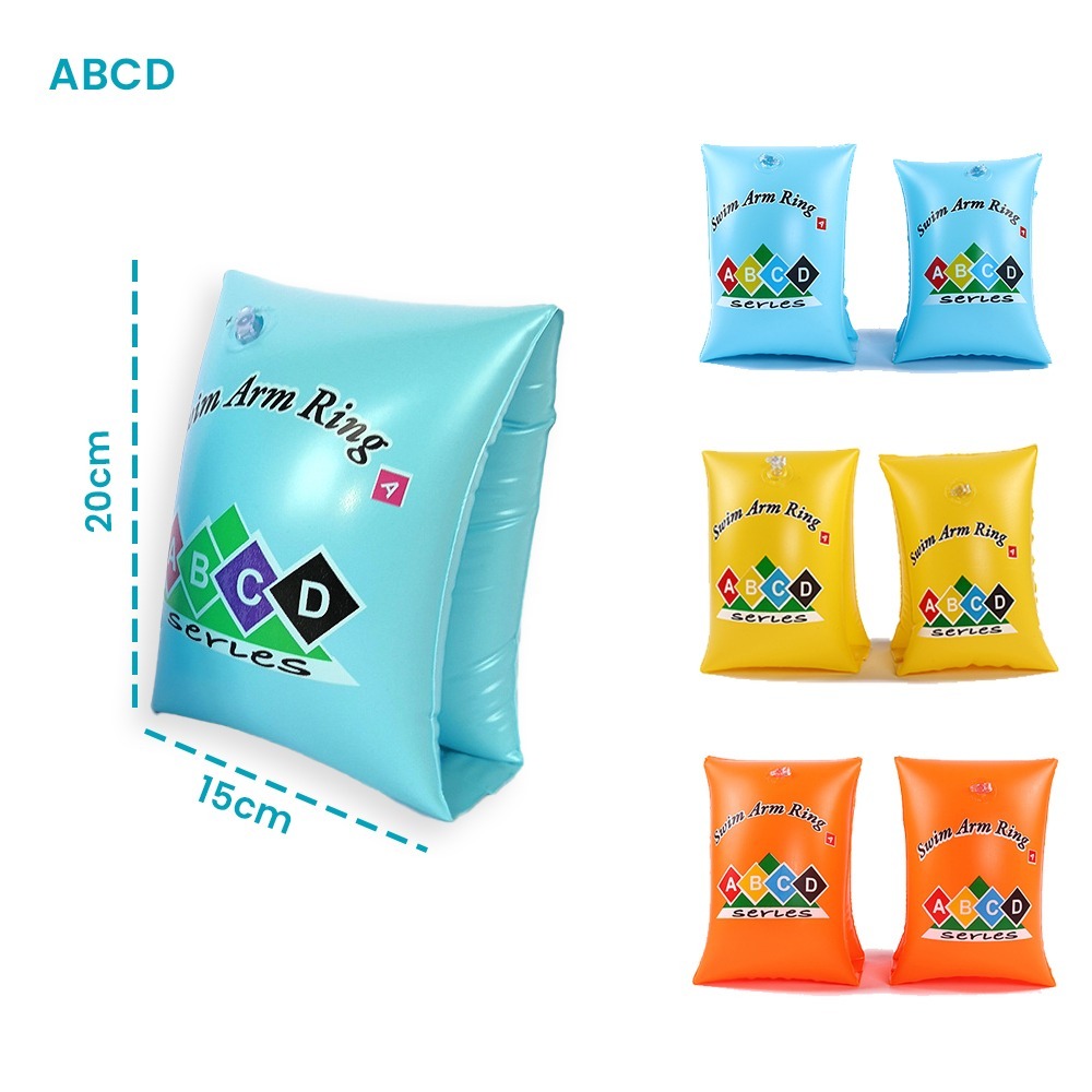 Pelampung Ban Lengan Renang ABCD - Ban Pelampung Tangan Warna - Alat Bantu Belajar Renang Anak - Swi